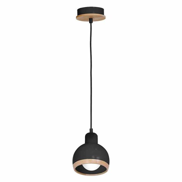 LAMPA WISZĄCA OVAL BLACK 1XE27 zdjęcie 2