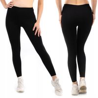 Legginsy damskie długie Polskie Getry Bawełniane CZARNE 6XL 52