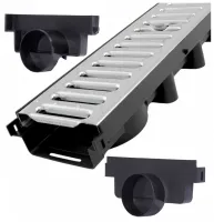 Odpływ liniowy do Garażu 5m Krata Stal Ocynkowana 63x131mm 1,5 Tony Komplet