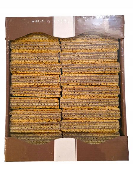 Wafle przekładane 500g orzechowe zdjęcie 1