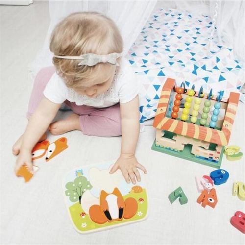 Drewniane puzzle lisek na Arena.pl