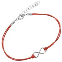 Bransoletka Sznurkowa Infinity Nieskończoność Srebro 925