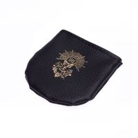 Etui na różaniec czarne na rzep do Pierwszej Komunii Świętej