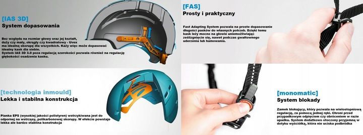 Kask rowerowy UVEX I-vo 3D 52-57cm black zdjęcie 6