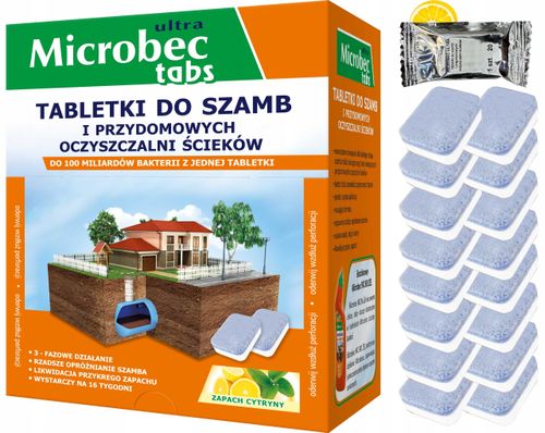 BROS - Microbec ULTRA - tabletka do szamb - 16 szt. na Arena.pl