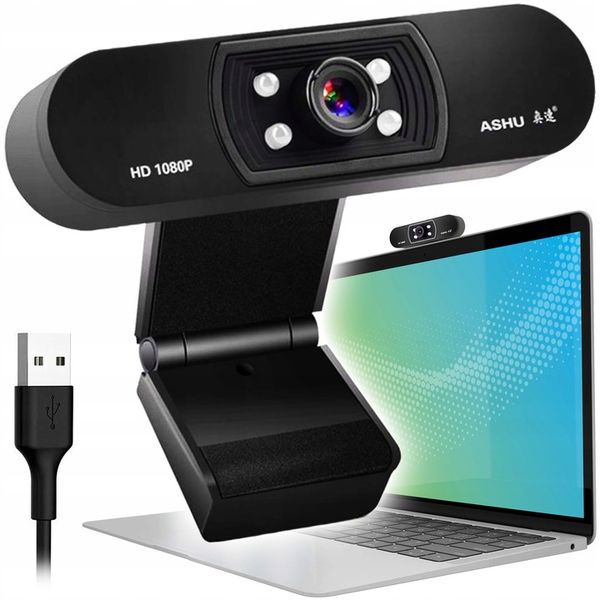 KAMERA INTERNETOWA KAMERKA FULL HD MIKROFON LED zdjęcie 1