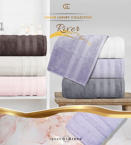 Ręcznik River 70x130 gruby bawełna Greno brązowy na Arena.pl