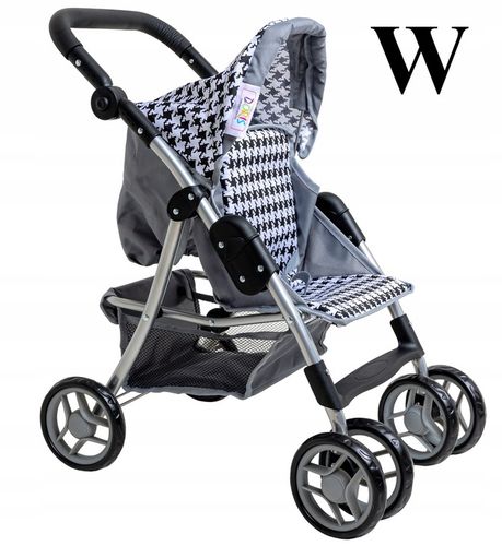 WÓZEK DLA LALEK spacerowy DUŻA spacerówka Doris składany regulowana rączka na Arena.pl