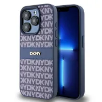dkny dkhcp15lprthslb iphone 15 pro6.1 niebieski/blue hardcase leather