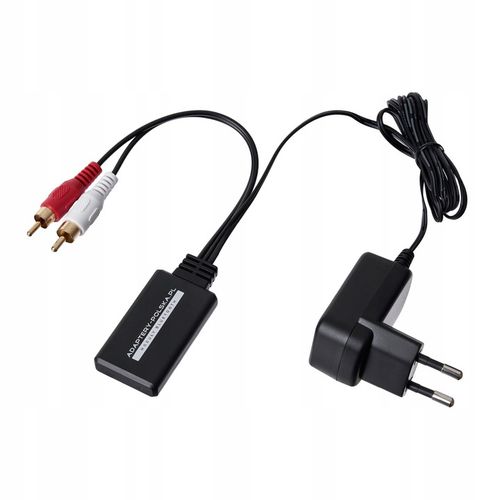 Adapter Audio Bluetooth Odbiornik AUX 2x RCA CHINCH UNIWERSALNY na Arena.pl