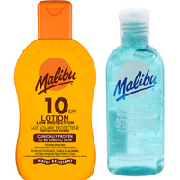 Malibu SPF10 Ochronny Balsam 200ml + Żel Po Opalaniu 100ml