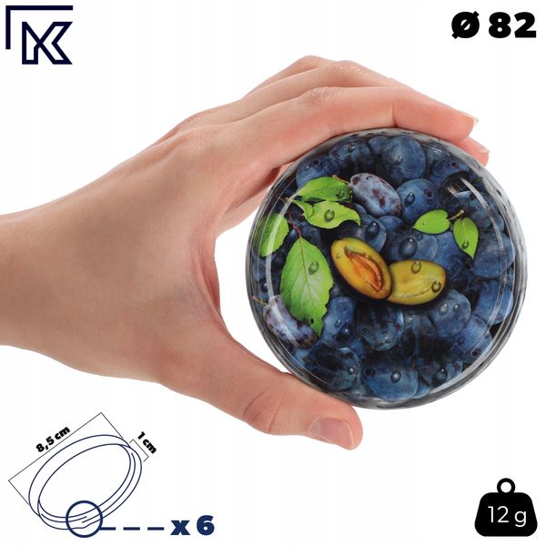 Zakrętki Nakrętki Wieczka Do Słoików 10 szt fi 82 zdjęcie 3