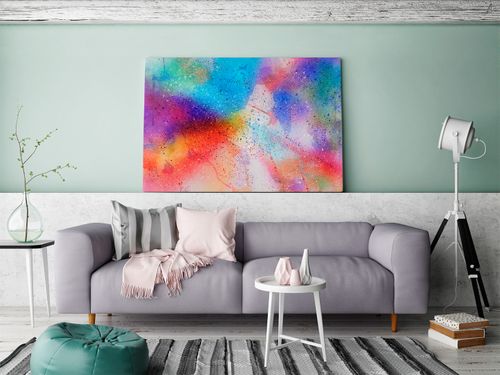 84401 Obraz na płótnie KOLORY ABSTRAKCYJNY na Arena.pl