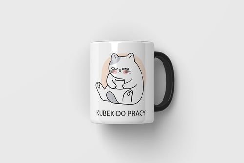 KUBEK PREMIUM DO PRACY KAWY WALENTYNKI URODZINY Z KOTEM KOT PREZENT ZABAWNY na Arena.pl