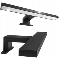LAMPKA ŁAZIENKOWA NA SZAFKĘ LAMPA NAD LUSTRO LED CZARNY KINKIET NASZAFKOWY