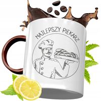 Kubek Bordowy Dla Piekarza Na Urodziny Prezent Z Nadrukiem Ze Zdjęciem