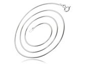 DELIKATNY SREBRNY ŁAŃCUSZEK ŻMIJKA LINKA SNAKE WĄŻ 0.75MM 42CM