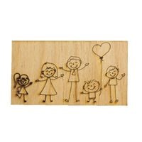 Ozd. drewniana prostok rodzina ECODECO