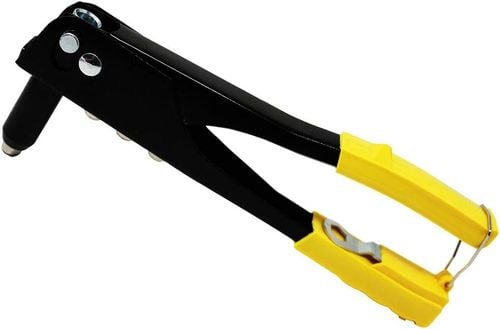 Nitownica Ręczna Zestaw 150 Nitów 4 Końcówki Aluminium Czarna 260 mm na Arena.pl