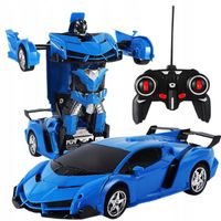 ROBOT TRANSFORMUJĄCY SIE W SAMOCHÓD LAMBO 2W1 AUTO NA PILOT RC DZIECI