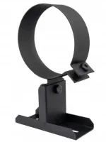 Obejma Kominowa 80 mm Regulowana Uchwyt Ścienny Czarny Mat System Pellet