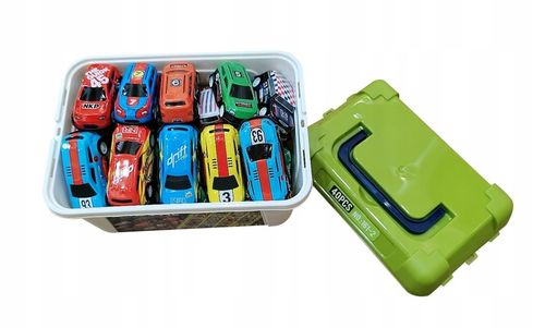 ZESTAW SAMOCHODÓW RESORAKÓW 40 SZT. W SKRZYNCE na Arena.pl