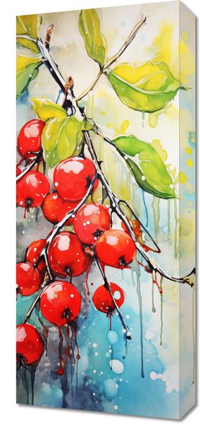 Obraz 30x70cm Symfonia Krwistych Owoców zdjęcie 1
