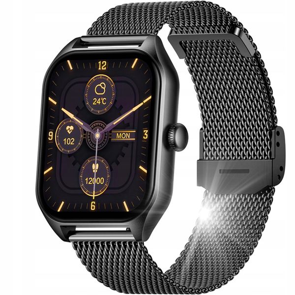Smartwatch niktrade 206478329 czarny zdjęcie 1