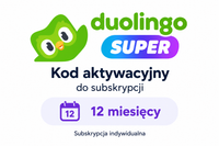DUOLINGO SUPER | 12 MIESIĘCY | INDYWIDUALNY KOD NA TWOJE KONTO | BEZ REKLAM