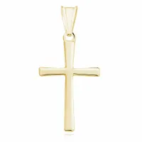 DELIKATNY POZŁACANY SREBRNY KRZYŻ KRZYŻYK POLEROWANE WYSOKI POŁYSK SREBRO