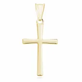 DELIKATNY POZŁACANY SREBRNY KRZYŻ KRZYŻYK POLEROWANE WYSOKI POŁYSK SREBRO