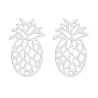 Srebrne Kolczyki Ażurowe Ananasy Ananas Srebro 925
