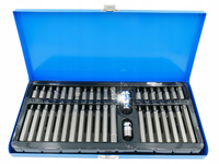 ZESTAW BITÓW KLUCZY IMBUS SPLINE TORX 40 el BITY Metalowa walizka