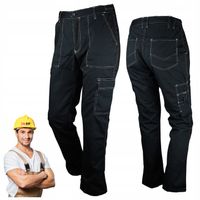 Spodnie ROBOCZE męskie BHP MOCNE ochronne WZMACNIANE RIP-STOP na rozdarcia