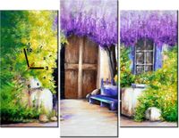 90CM 70 ZEGAR 3 ELEM WIEJSKI ZAKĄTEK SCIENNY DRUK