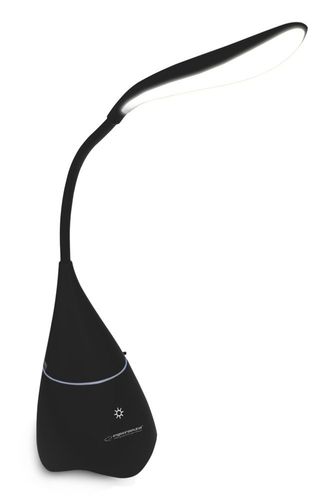 Głośnik bluetooth z lampką LED czarny na Arena.pl
