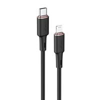 kabel przewód do iphone mfi usb-c - lightning 30w 3a 1.2m czarny