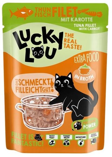 Lucky Lou Extrafood Tuńczyk I Marchewka W Bulionie Saszetka 70G na Arena.pl