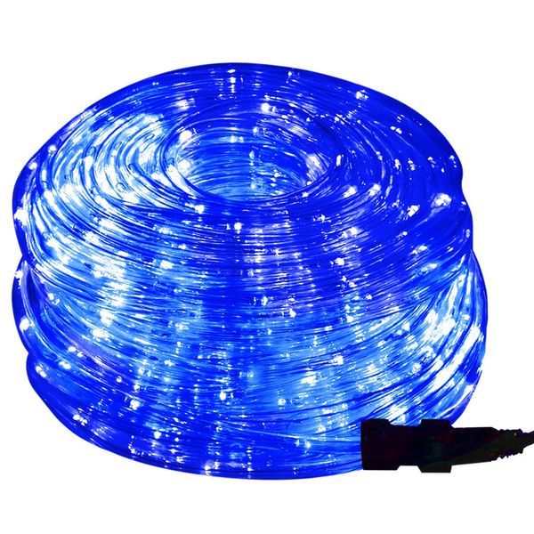 Wąż świetlny 240 Led niebieski 10m z programatorem IP44 zdjęcie 1