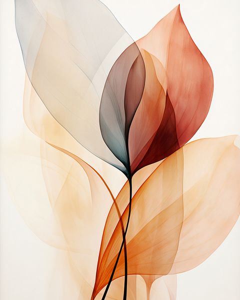 Plakat 40x50cm Eteryczne Liście zdjęcie 1