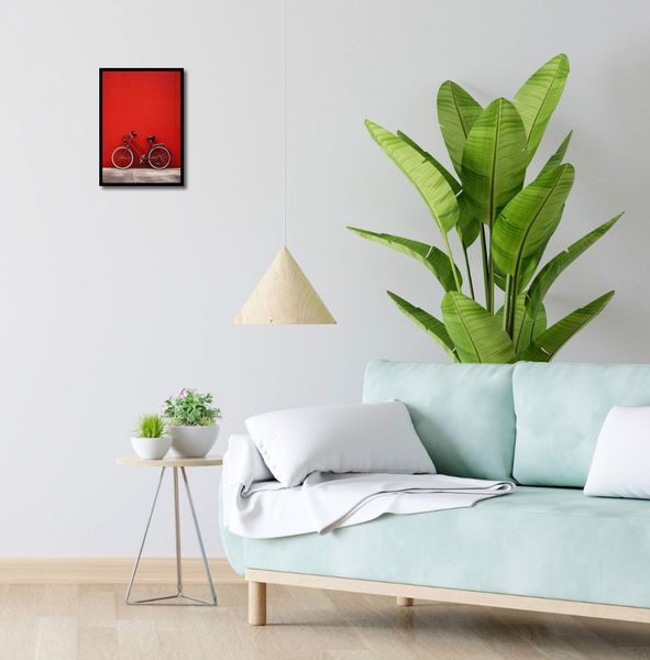 Plakat 25x35cm Czerwony Rower zdjęcie 4