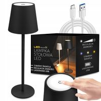 2 x Lampa zewnętrzna Lampka na taras ogródek stół LED USB Bezprzewodowa Cza