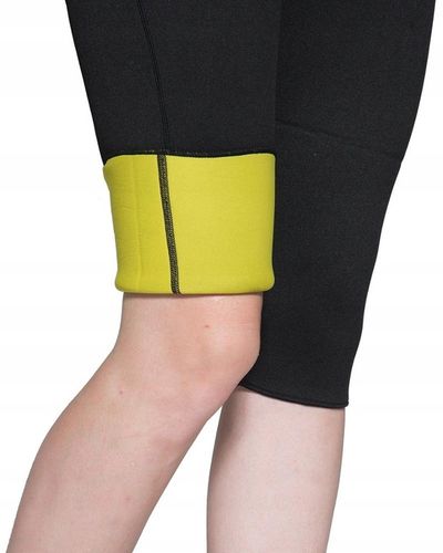 SPODNIE ODCHUDZAJĄCE FITNESS NEOPRENOWE SPODENKI DO ĆWICZEŃ CAPRI S/M na Arena.pl