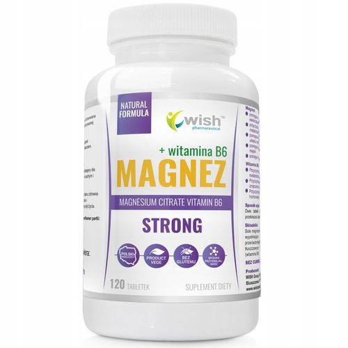 Magnez Strong+B6 Forte Skurcze Stres Wysoka dawka na Arena.pl