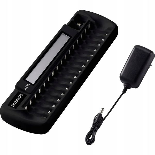 Ładowarka akumulatorów BC16 NiMH LiIon 16xAA 2x9V zdjęcie 4