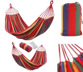 Hamak dwuosobowy 260x150cm z drążkiem