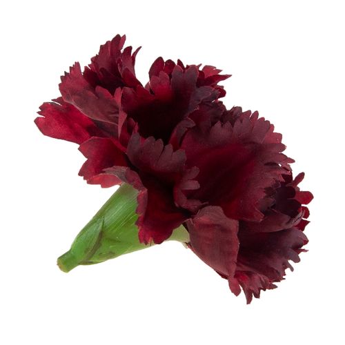 Goździk Wyrobowy Główka Kwiatu Sztuczne Kwiaty Jak Żywe Do Stroików Bordowy na Arena.pl