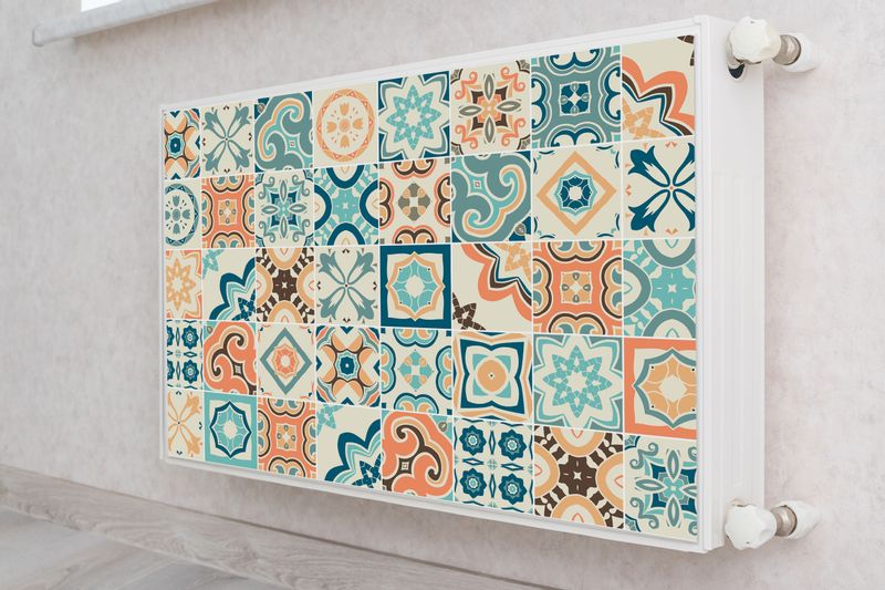 Osłona MAGNETYCZNA Grzejnika Marokańska Mozaika Imitacja Płytek 100cm x 60cm zdjęcie 4