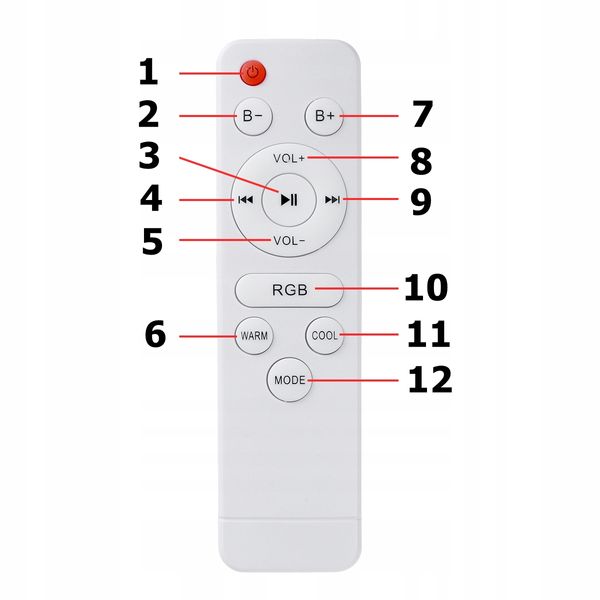 Lampa plafon LED RGBW GŁOŚNIK Bluetooth PILOT 33cm zdjęcie 4