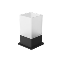 Riko kubek stojący szklany, czarny mat